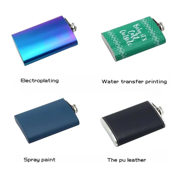 8oz Stainless Steel Engraved Personalized Flask