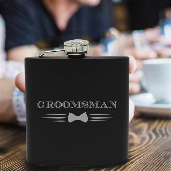 8oz Stainless Steel Engraved Personalized Flask