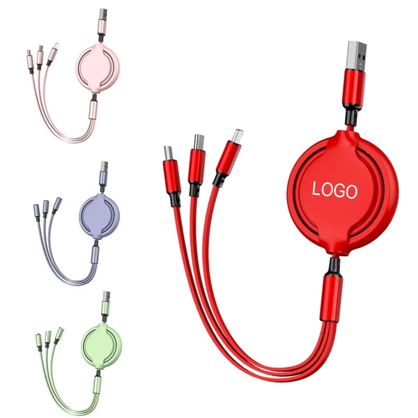 3 in 1 Retractable Charging Cable