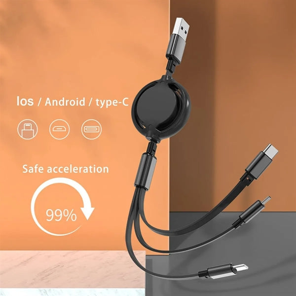 3 in 1 Retractable Charging Cable