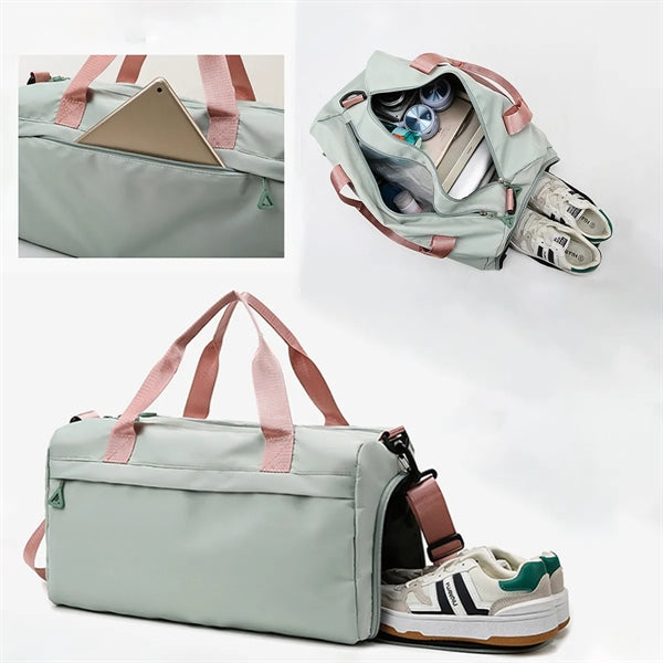 Waterproof Sports Gym Travel Bag with Shoe Compartment