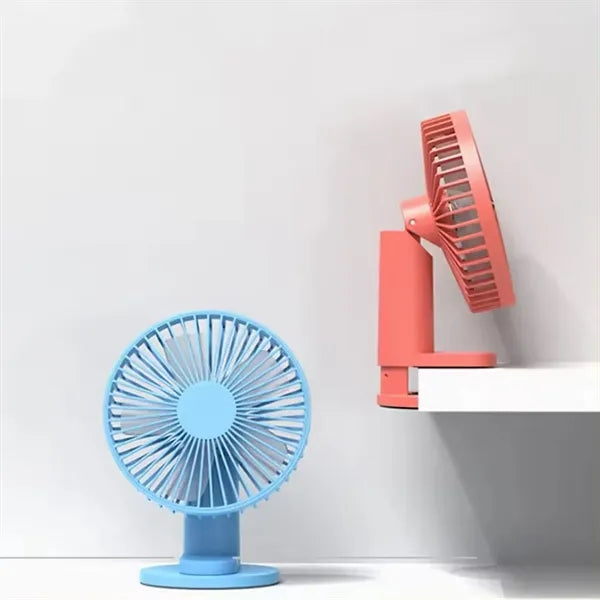 2000 mAh 5 Blade 6'' Rechargeable Camping Clip Fan