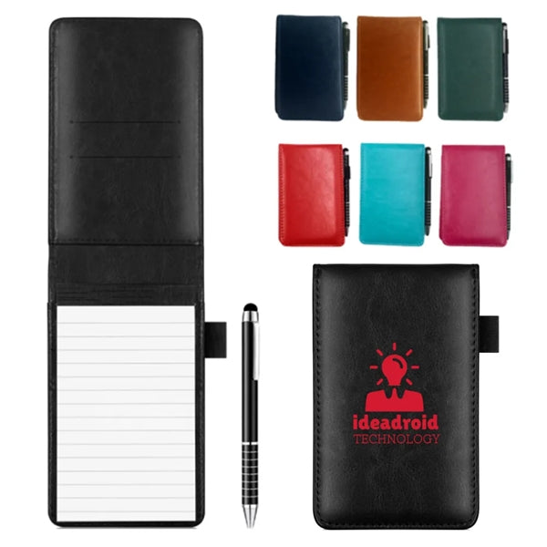 Mini Pocket Notepad Holder With Pen