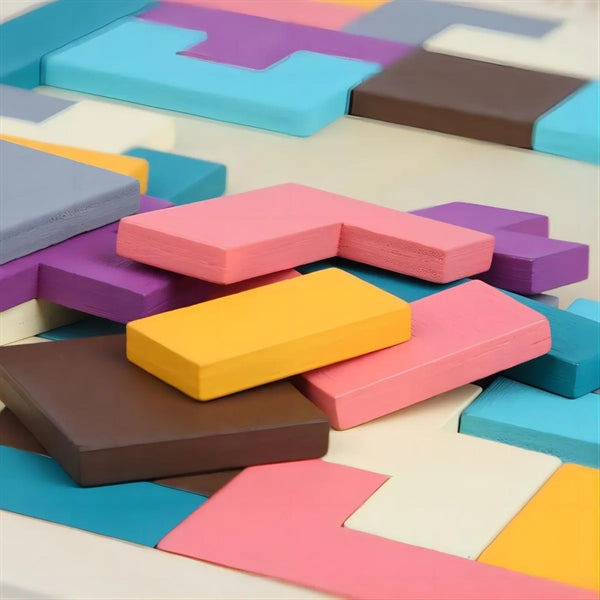 Wooden Tetris Puzzle