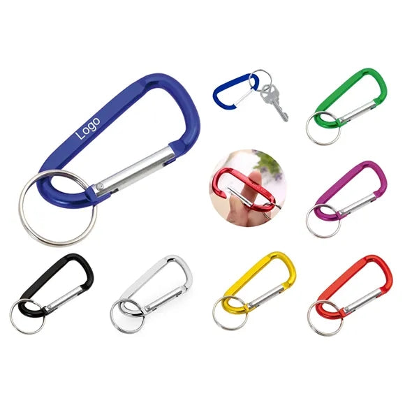 D-Shackle Keyring Accessory with Carabiner
