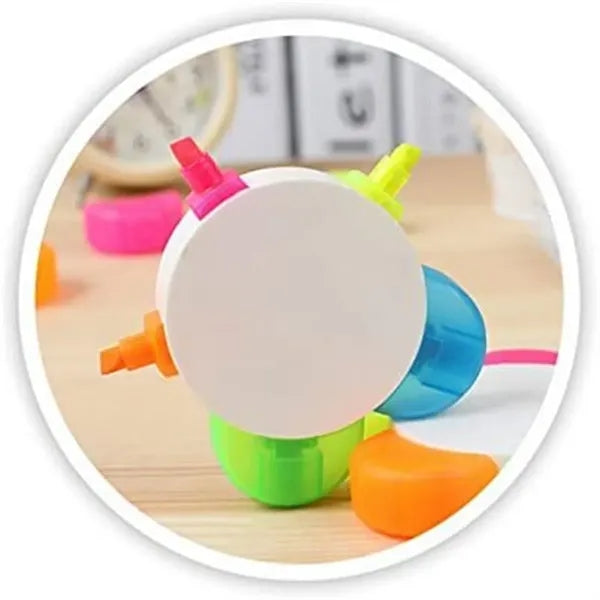 Flower Shape Multi-Color Highlighters