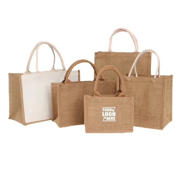 Retro Linen Shopping Bag