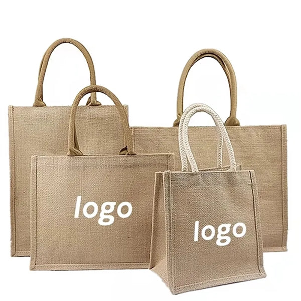 Retro Linen Shopping Bag