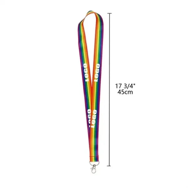 Progress Pride Flag Rainbow Lanyard LGBT