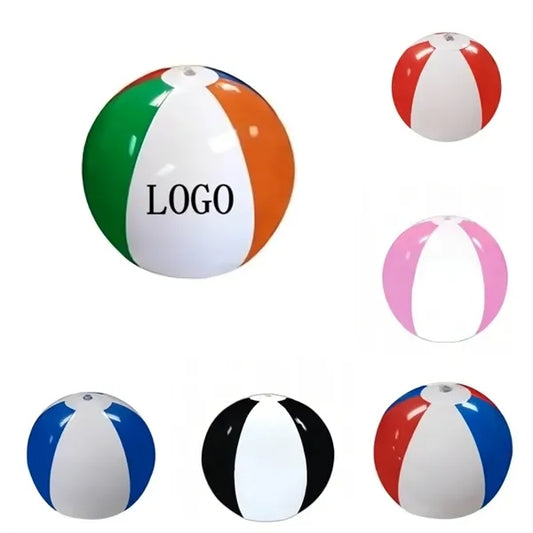 16" inflatable beach ball with 6 panels