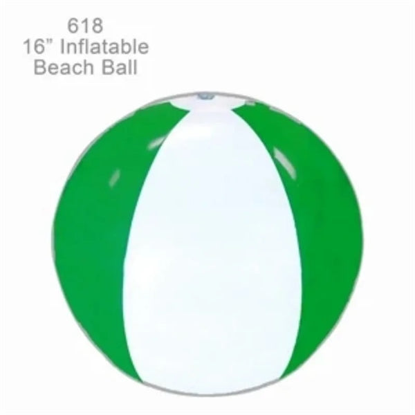 16" inflatable beach ball with 6 panels