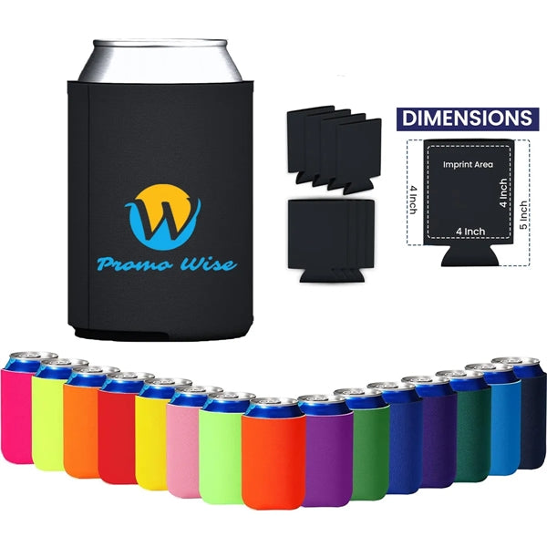 Blank Can Cooler Sleeves Beer Drink Bulk Holder
