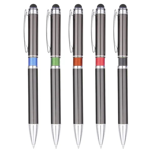 Aluminum Click Action Stylus Ballpoint Pen