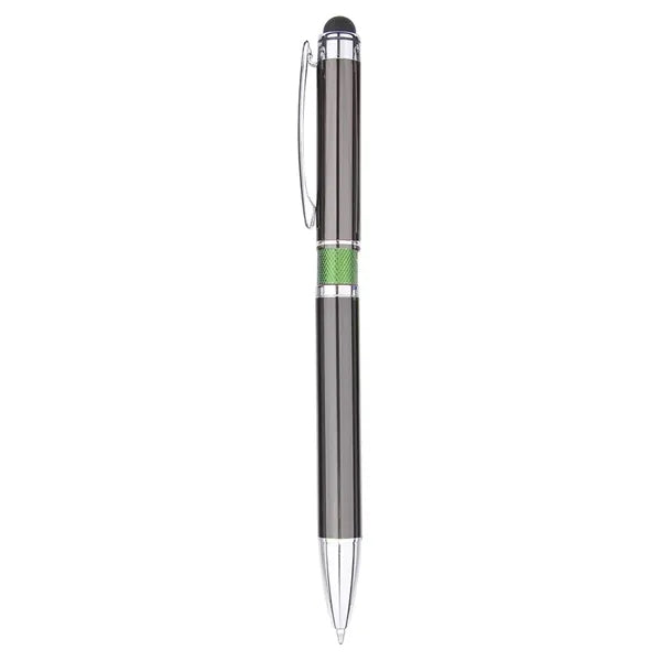 Aluminum Click Action Stylus Ballpoint Pen