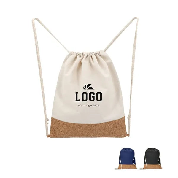 Cork Drawstring Sling Bag