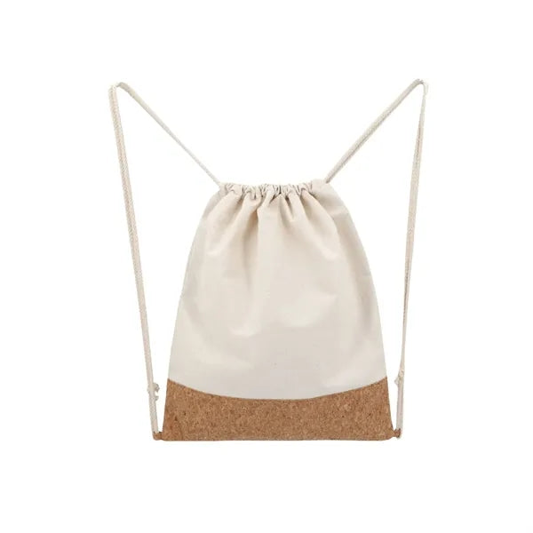 Cork Drawstring Sling Bag