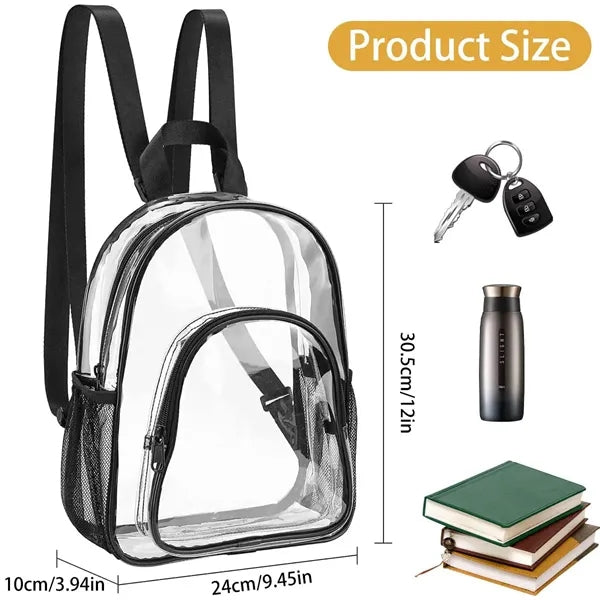 Transparent Backpack PVC Plastic Travel Bag