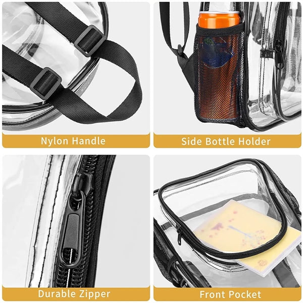 Transparent Backpack PVC Plastic Travel Bag