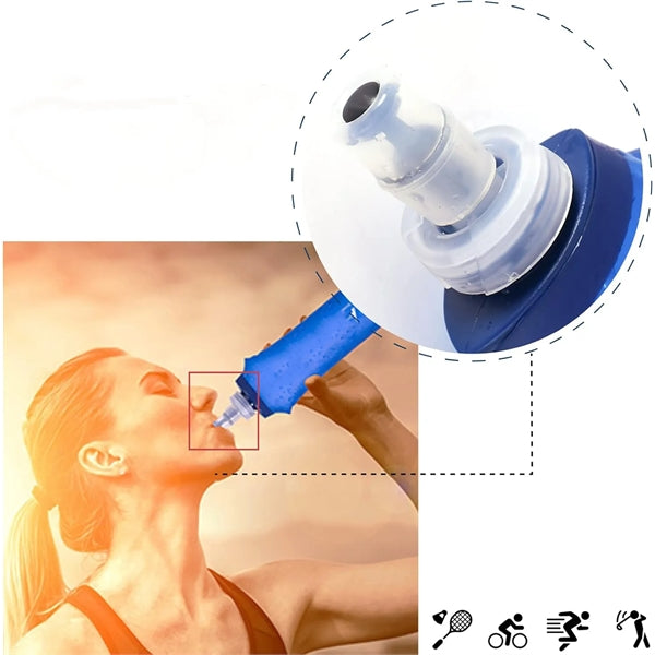 Outdoor running and hiking soft water bottle