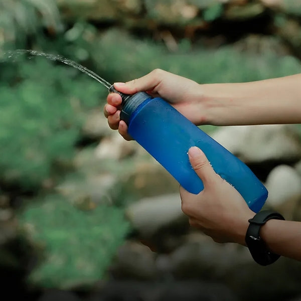 Outdoor running and hiking soft water bottle
