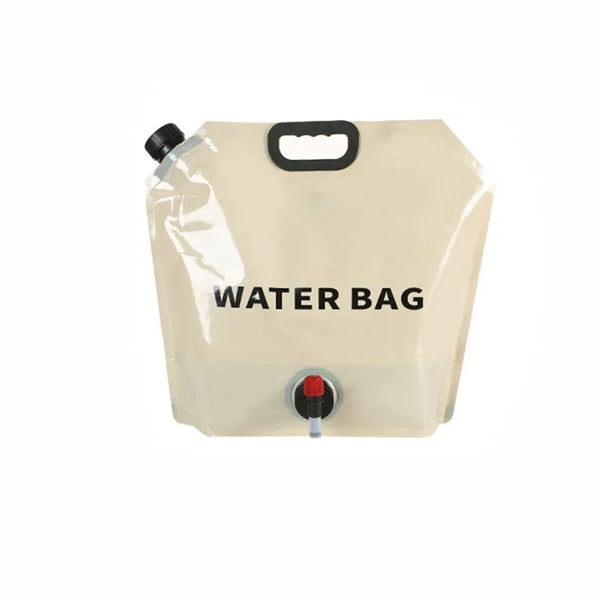 Outdoor 8L foldable water container bag with faucet