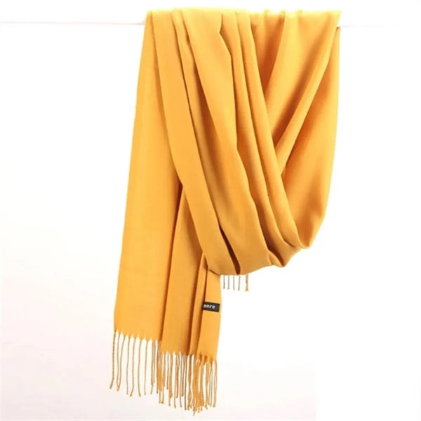 Pashmina Fringed Woven Scarf
