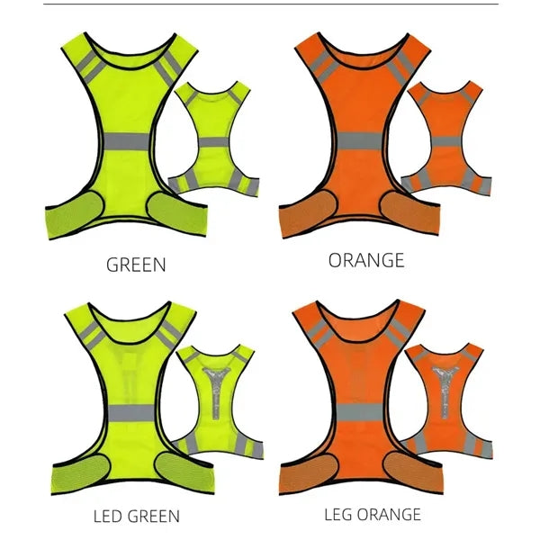High Visibility Reflective Safety Vests Size Adjustable