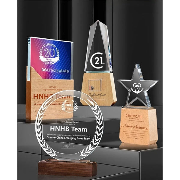 Crystal Award Trophy