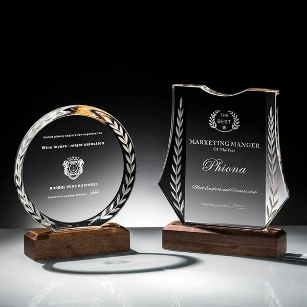 Crystal Award Trophy