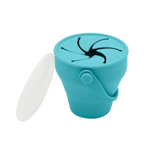 Folding Silicone Infant Snack Cups For Toddles