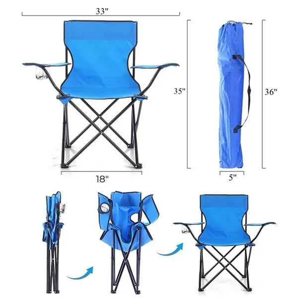 Foldable Captain Camping Chair 35"