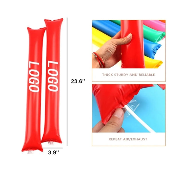 23 5/8 "x 3 15/16" Custom Inflatable Cheering Stick
