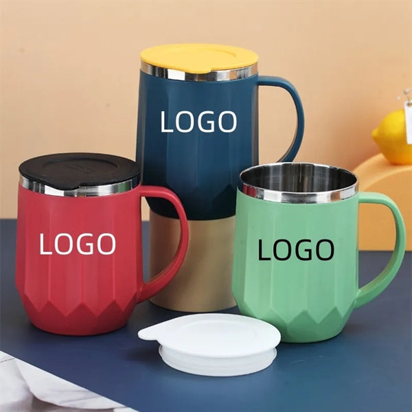 Coffee Mug Cup Leak Proof Double Wall Stainless Steel Travel