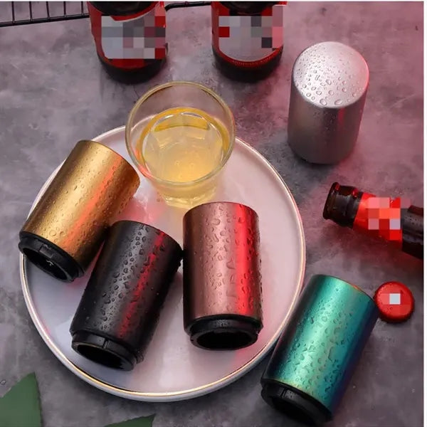 Four-Color Stainless Steel Magnetic Beer Bottle Opener