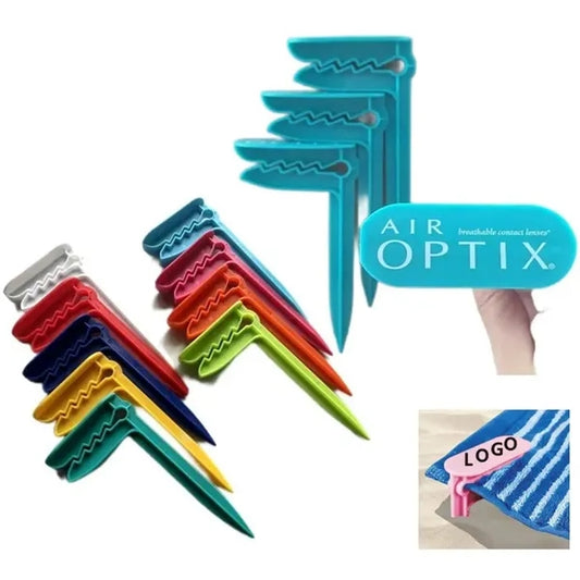 Colorful large Plastic Beach Towel Clips