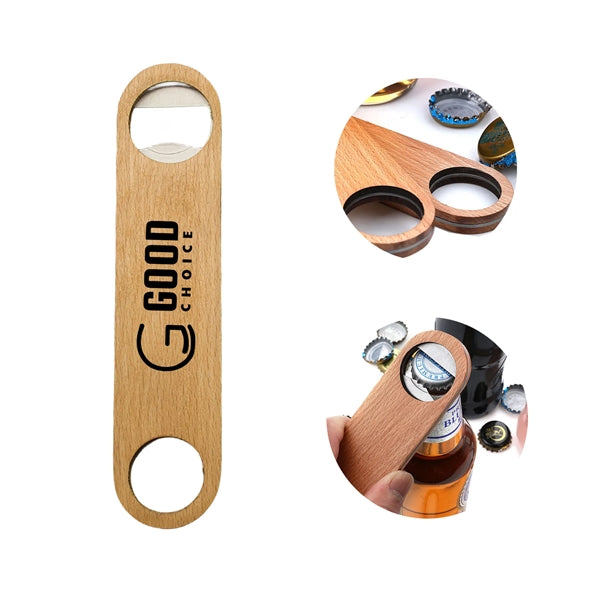 Large Wooden Bottle Opener