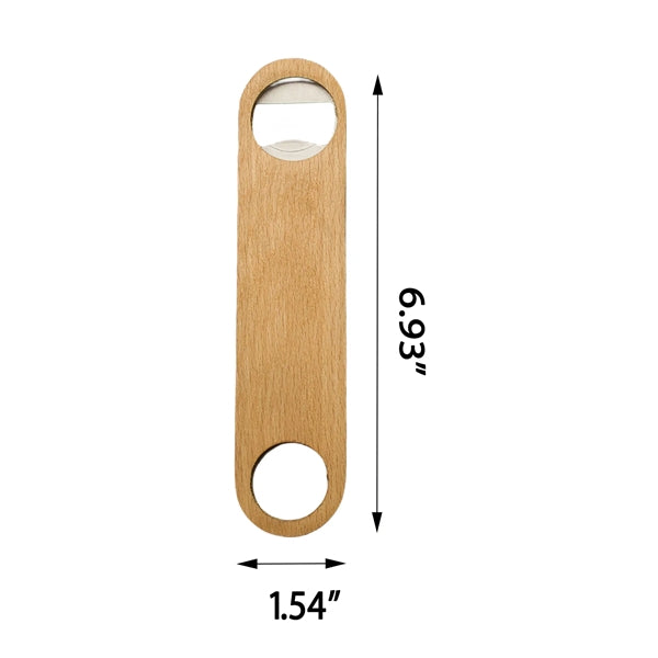 Large Wooden Bottle Opener