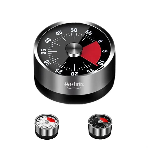 Mechanical Magnetic Stainless Steel Timer 60 Mins Countdown