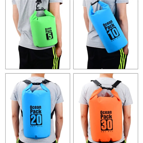 PVC Waterproof Bag Beach Rafting Swimming Bucket Outside