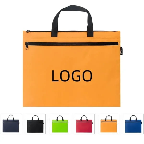 Document Briefcase Oxford Cloth Zipper Pouch File Folders