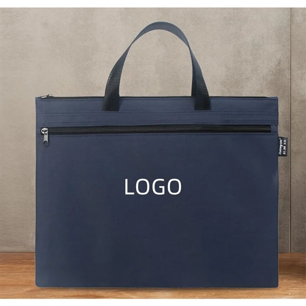 Document Briefcase Oxford Cloth Zipper Pouch File Folders
