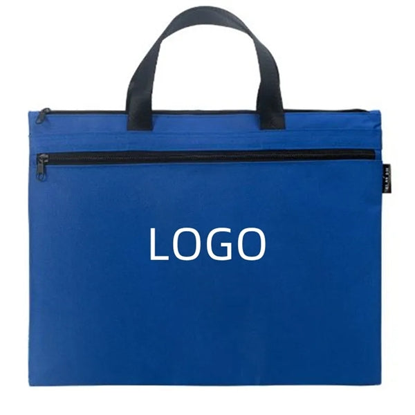 Document Briefcase Oxford Cloth Zipper Pouch File Folders