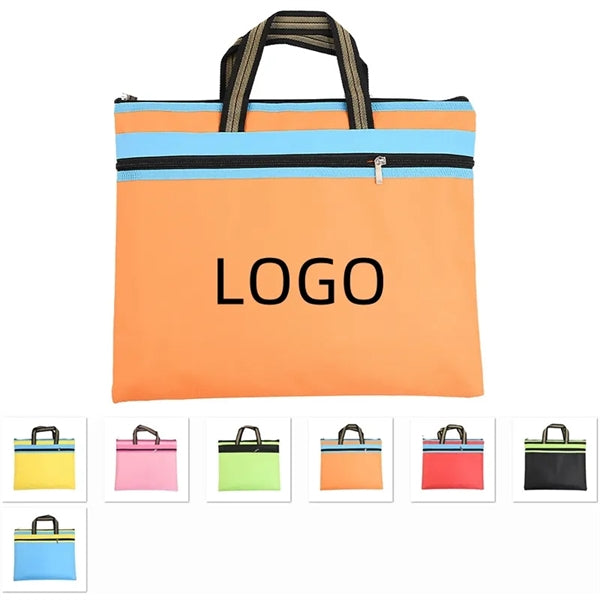 File Document Bag Tablet Sleeve Oxford Cloth Zipper Pouch