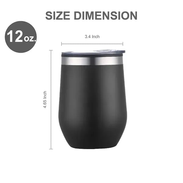 12 oz Stainless Steel Wine Tumblers