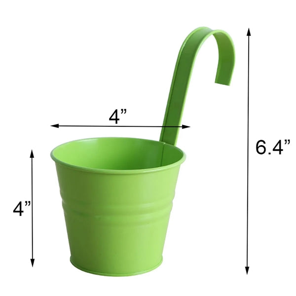 Balcony Small Hanging Flower Pot With Drainage Hole