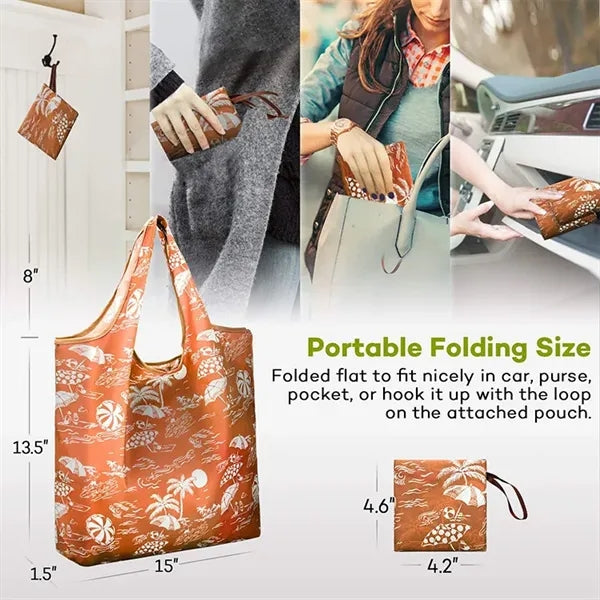 Polyester Folding Shopping Tote Bag