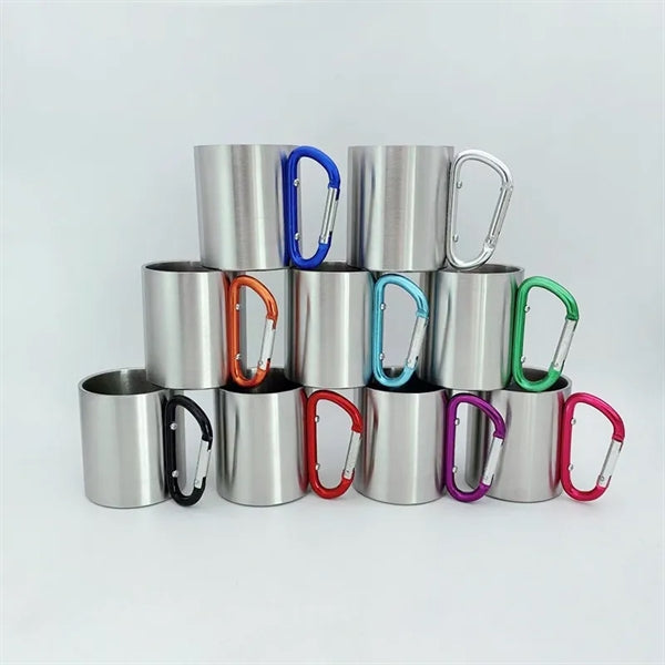 6.7oz Stainless Steel Camping Mug with Handle