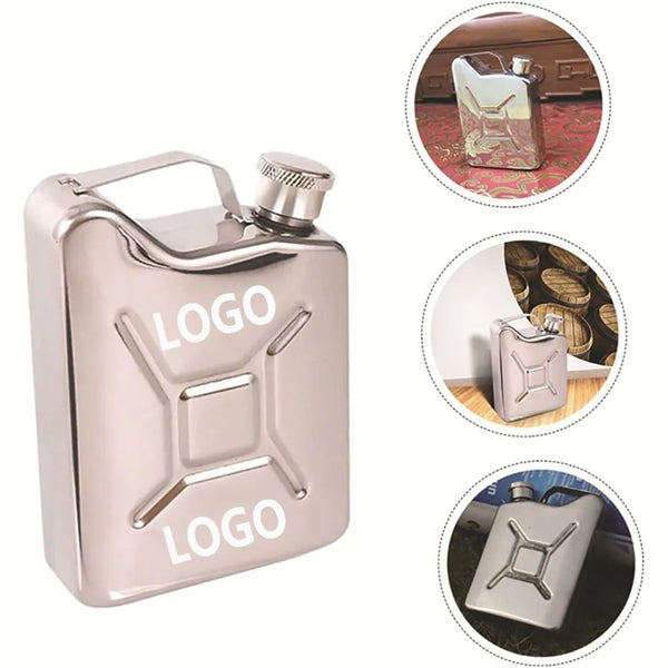 Drum Shape Stainless Steel Flask