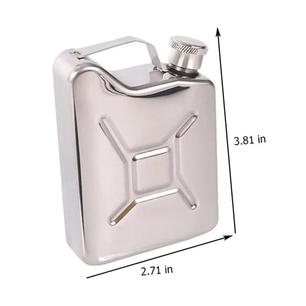 Drum Shape Stainless Steel Flask