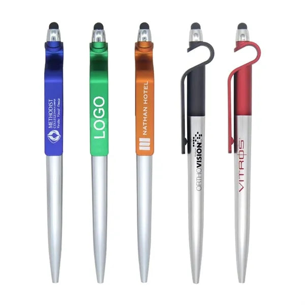 Stylus Ballpoint Pen with Phone Stand